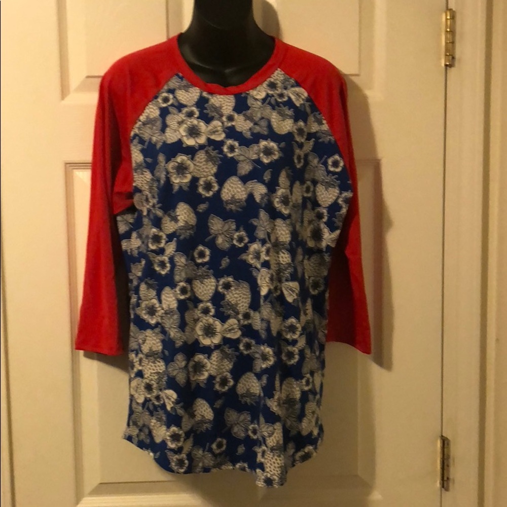 Lularoe Randy Large *rare* strawberry print!